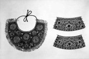 Collar, silk, mother-of-pearl, metal semi-precious stones, pearls, Russian